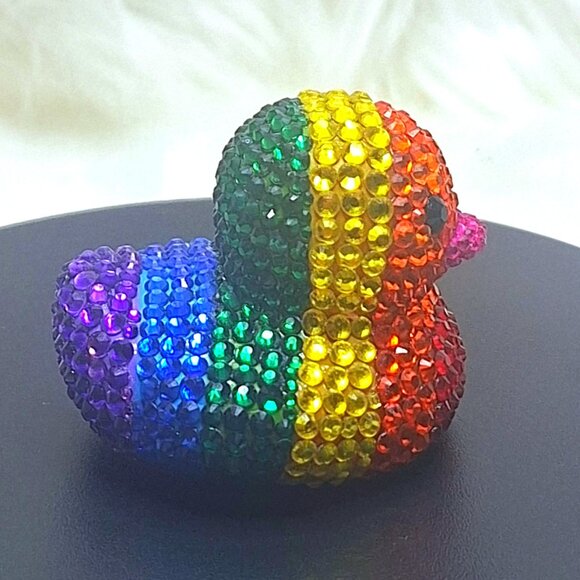 Rainbow Rubber Duck, Pride Duck, Colorful Jeep Duck, Unique Gift, Bling/Bedazzle - Picture 3 of 8